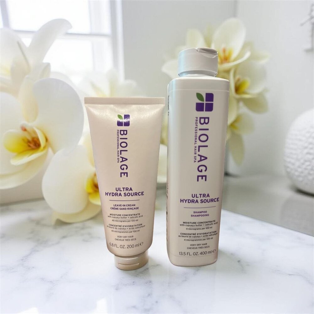 Biolage Ultra  Hydrasource Shampoo13.5 oz Leave In Cream 6.8 oz